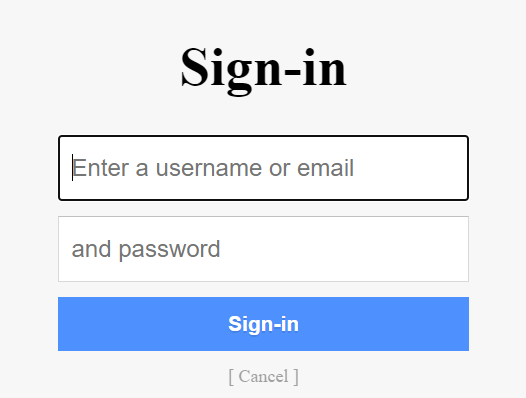 Login Page