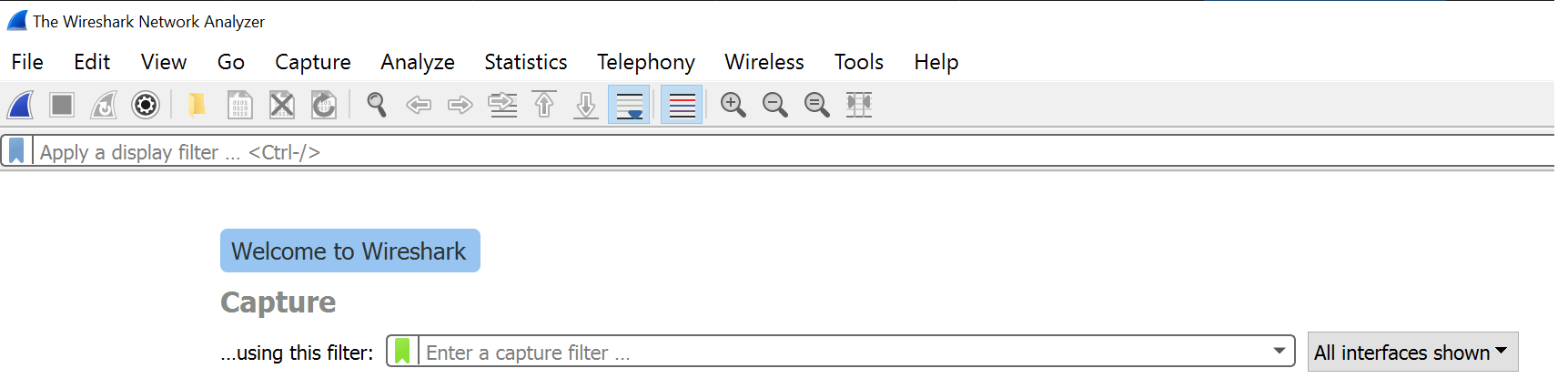 Wireshark Filter Selection